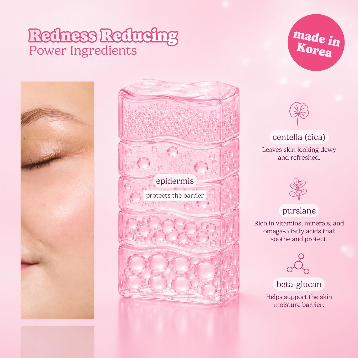 ESW Beauty Strawberries & Cream Soothing Korean Face Mask - Vitamin C, Centella & Vitamin E for Sensitive Skin, Hydration & Barrier Support - Skincare