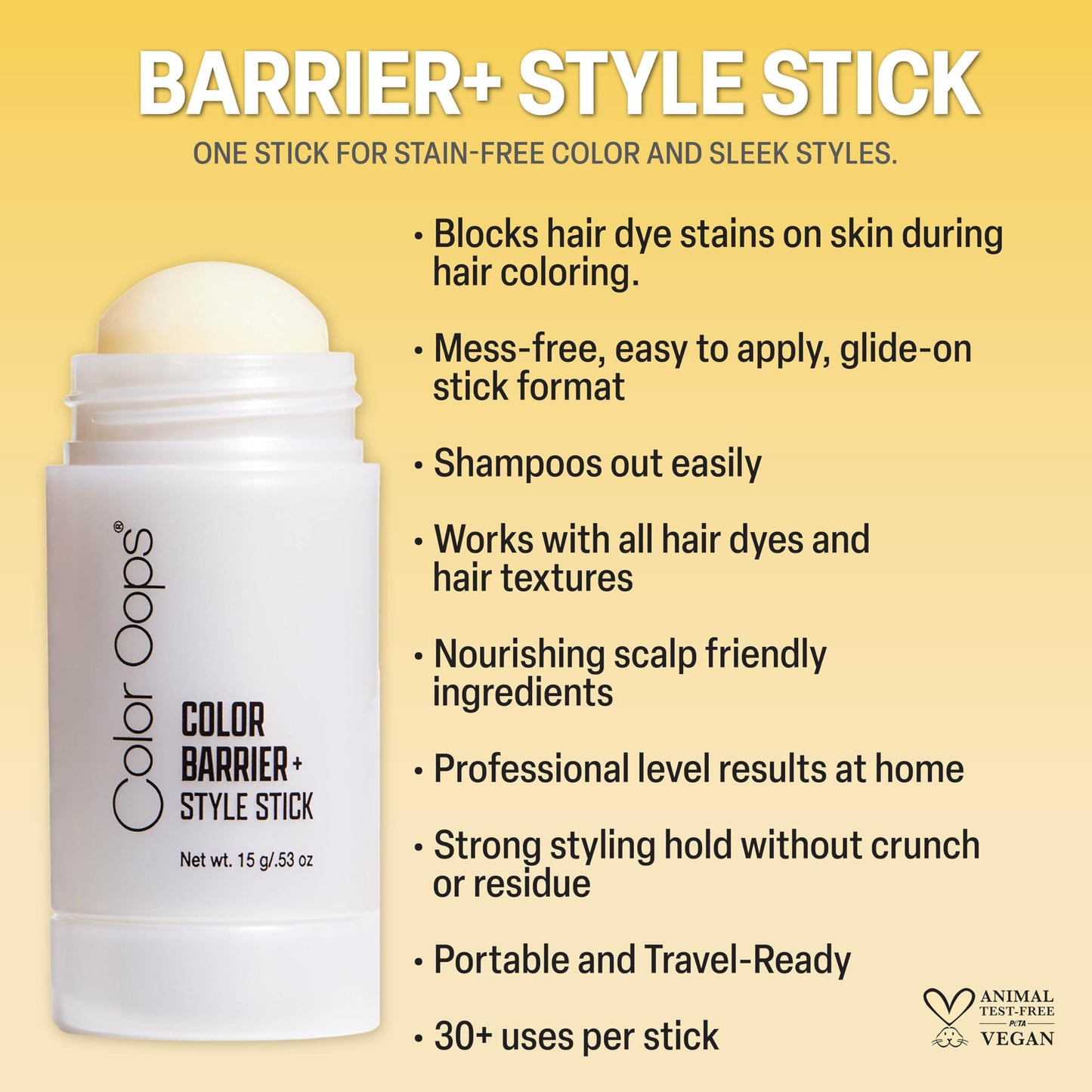 Color Oops Color Barrier+Style Stick