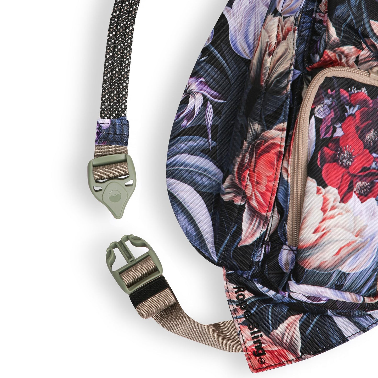 KAVU Mini Rope Sling Pack with Adjustable Rope Shoulder Strap, Winter Bliss