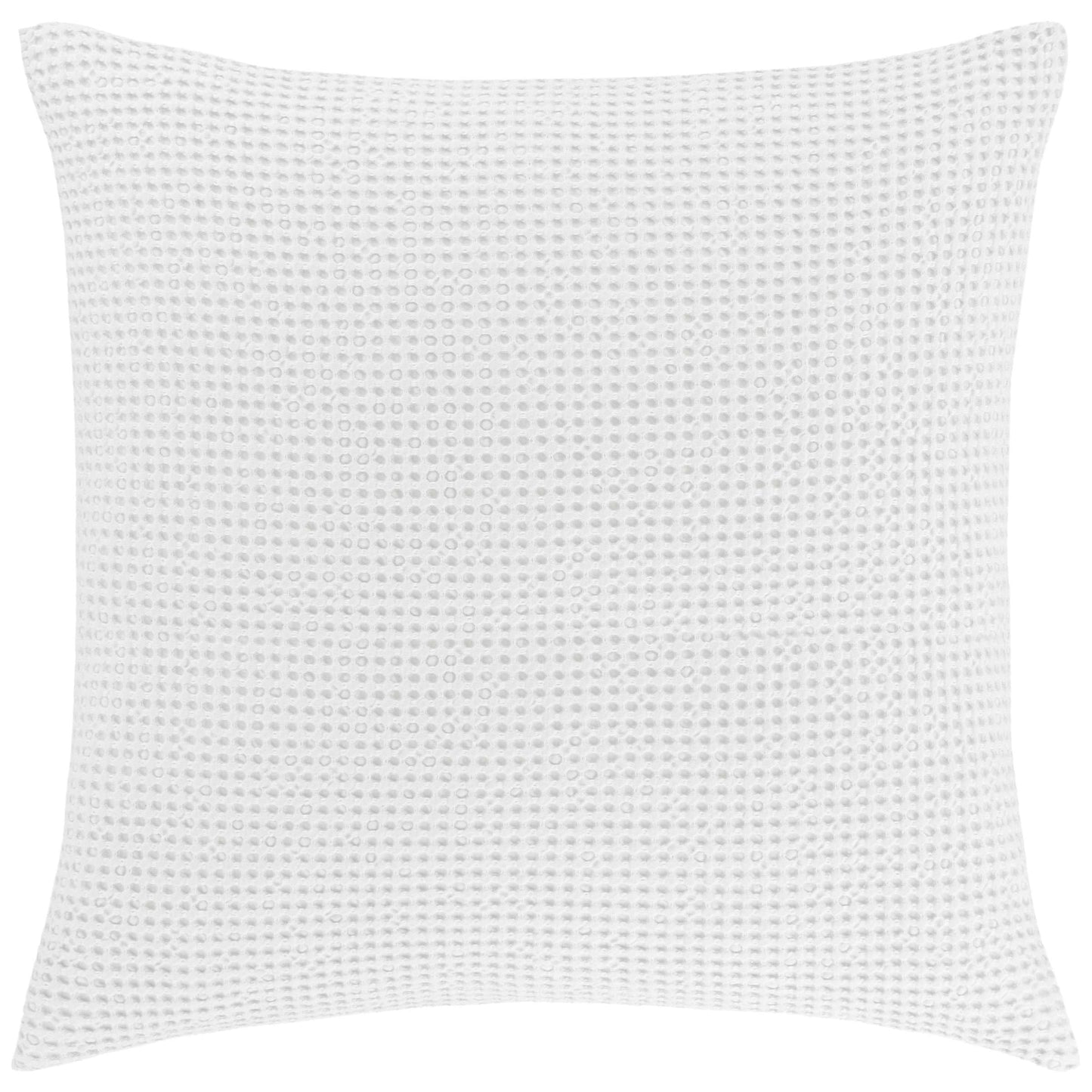 Pine Cone Hill Bubble White Matelasse Sham, Euro Size, White Solid Pattern
