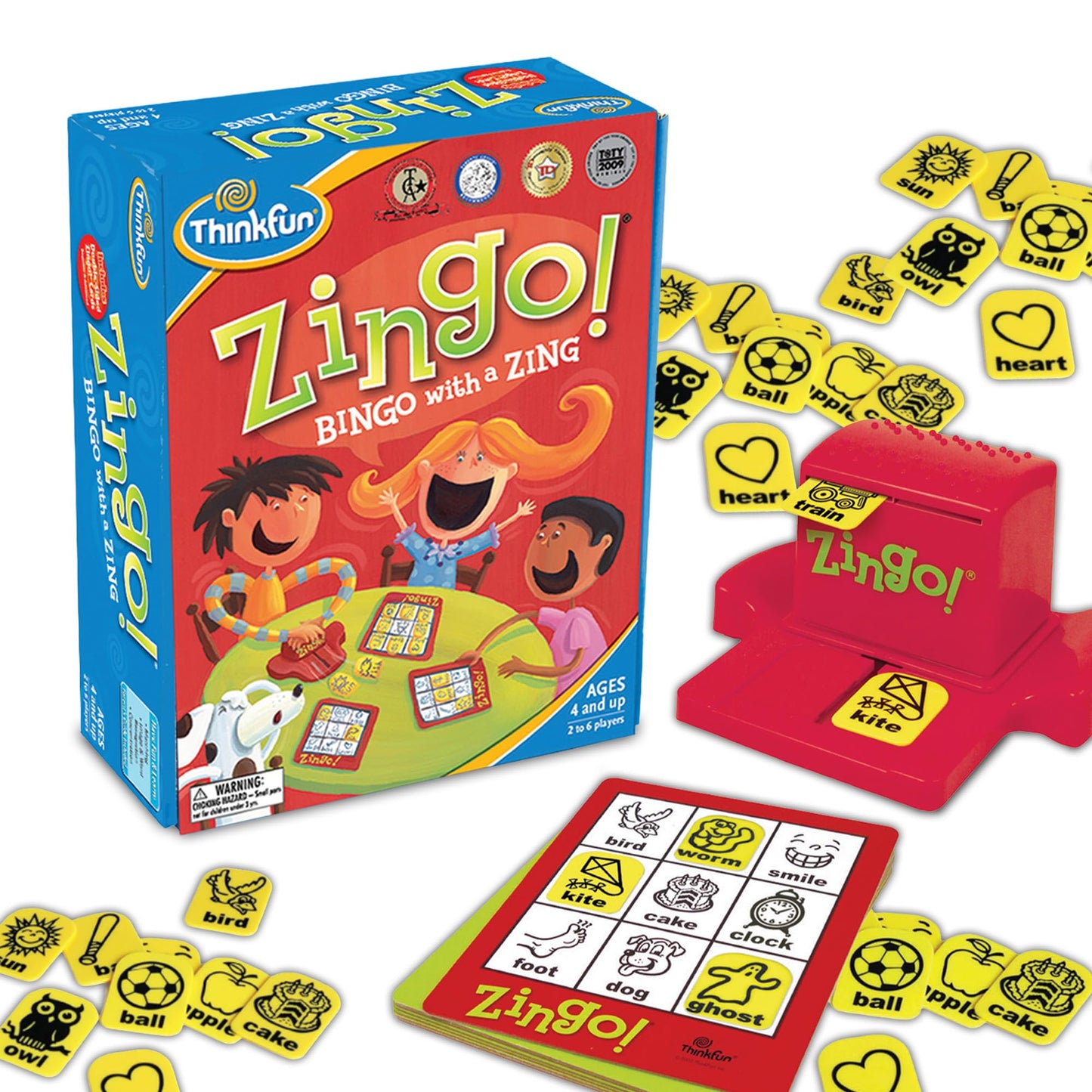 ThinkFun Zingo Bingo Award Winning Preschool Game for Pre-Readers and Early Readers Age 4 and Up - One of the Most Popular Board Games for Boys and…