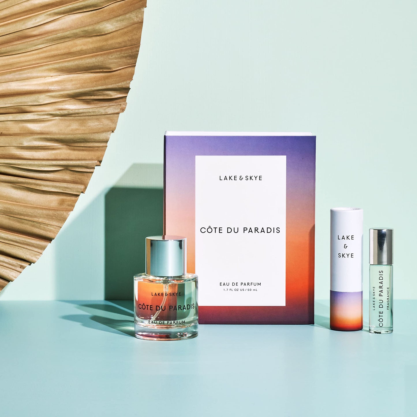 Lake & Skye Côte Du Paradis Eau de Parfum Spray -Vegan, Cruelty Free, Synthetic Free 1.7 fl oz (50 ml) - Warm and Woody Gourmand Fragrance Collection Beauty & Personal Care Lake & Skye