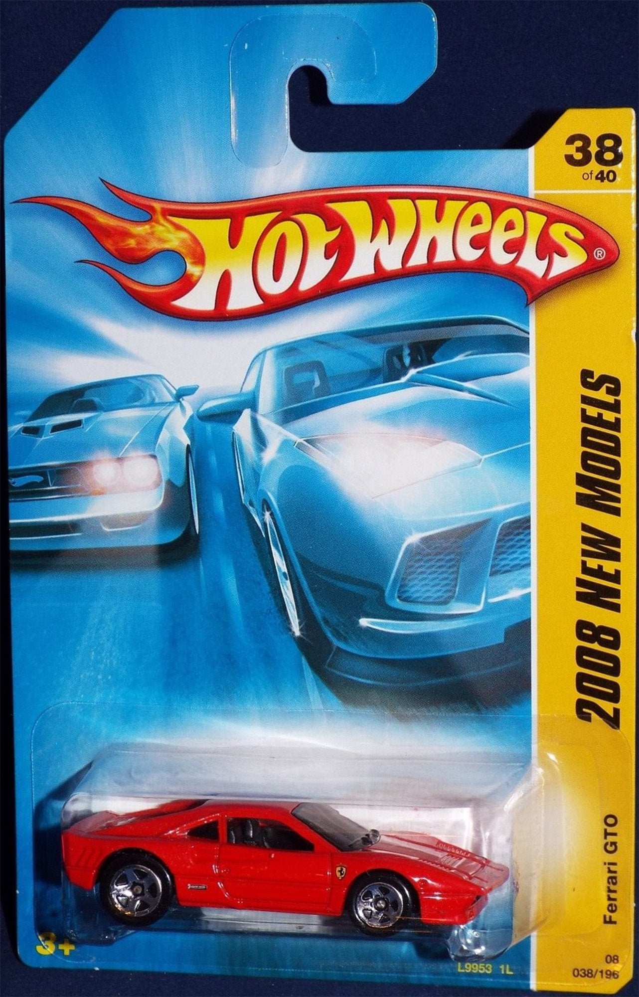 Hot Wheels 2008 038 38 New Models Red Ferrari GTO 1:64 Scale