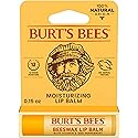 Burt's Bees Lip Balm, Lip Moisturizer With Responsibly Sourced Beeswax, with Vitamin E & Peppermint Oil, Natural Origin Moisturizing Care, 1 Tube