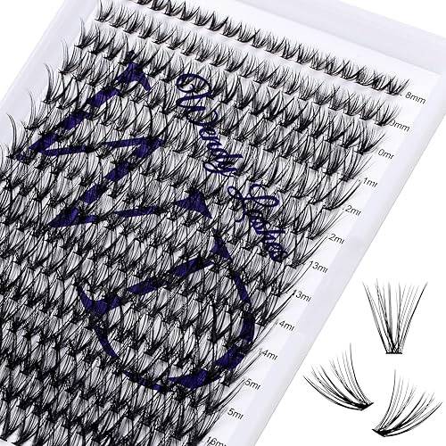 Individual Lashes DIY Eyelash Extension 30D Lash Clusters Extensions DD Curl 300PCS Lash Clusters Natural Lashes Super Soft Eyelashes Extension