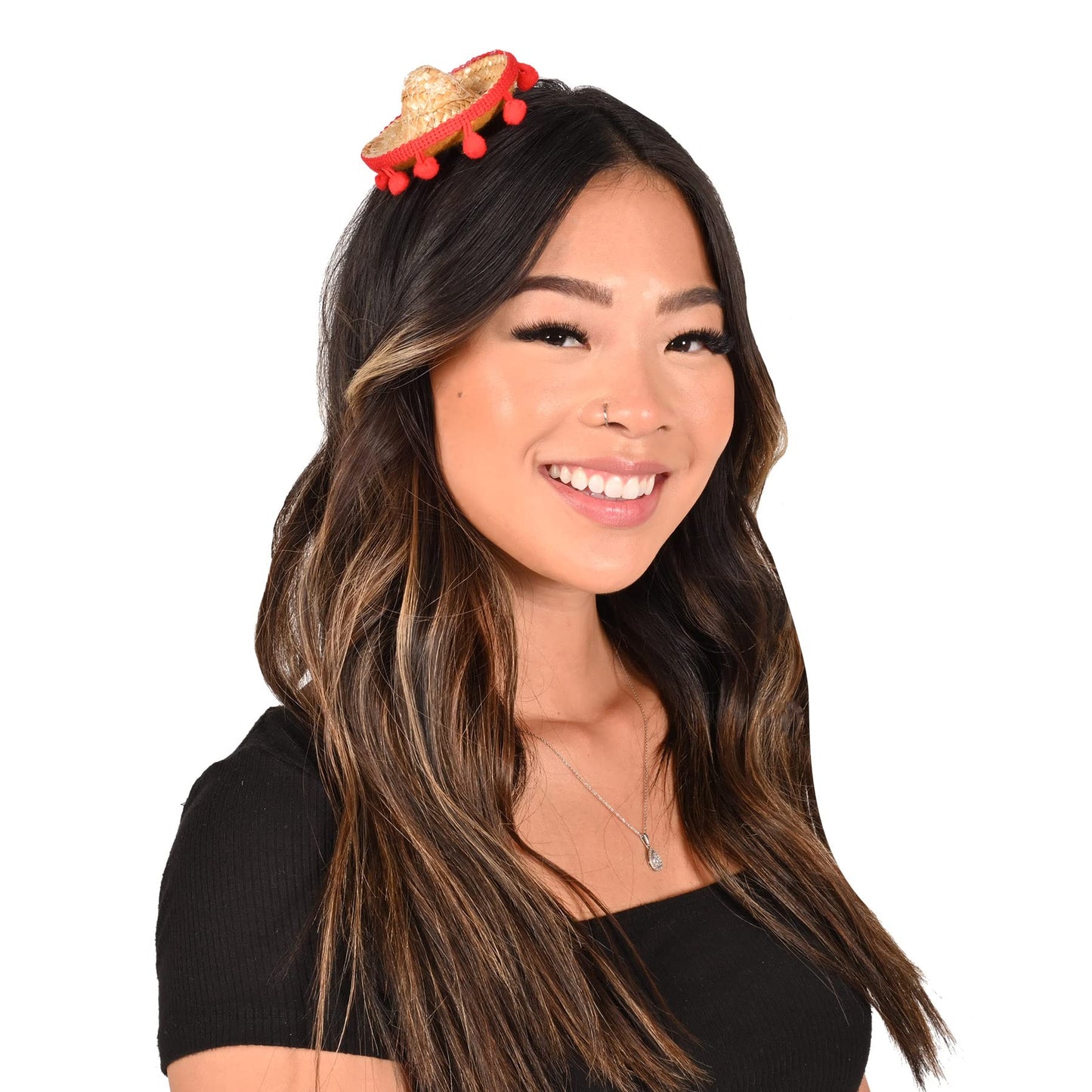 Sombrero Hair Clip Party Accessory (1 count) (1/Pkg)