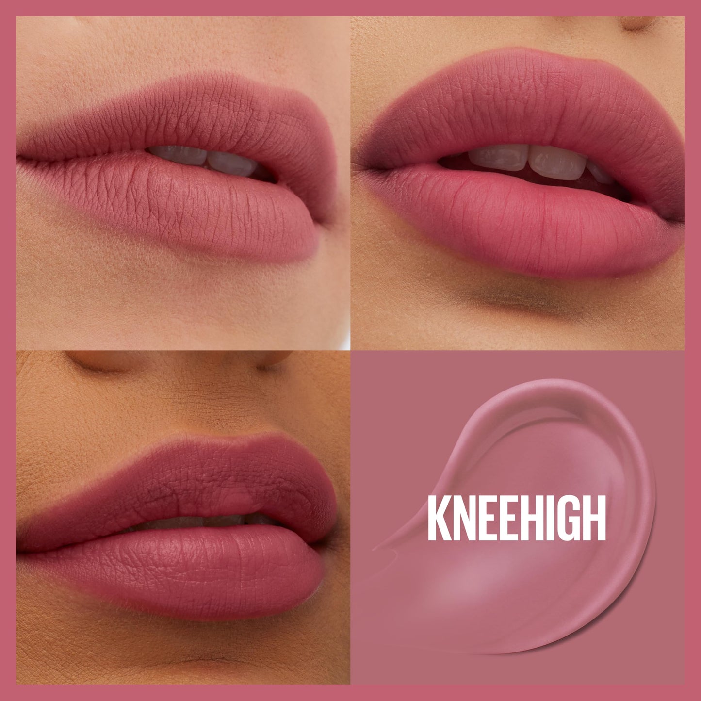 Maybelline Super Stay Teddy Lip Tint, Long Lasting Matte Lipstick For Up To 12HR Wear, Kneehigh, 1 Count Beauty and Personal Care MAYBELLINE