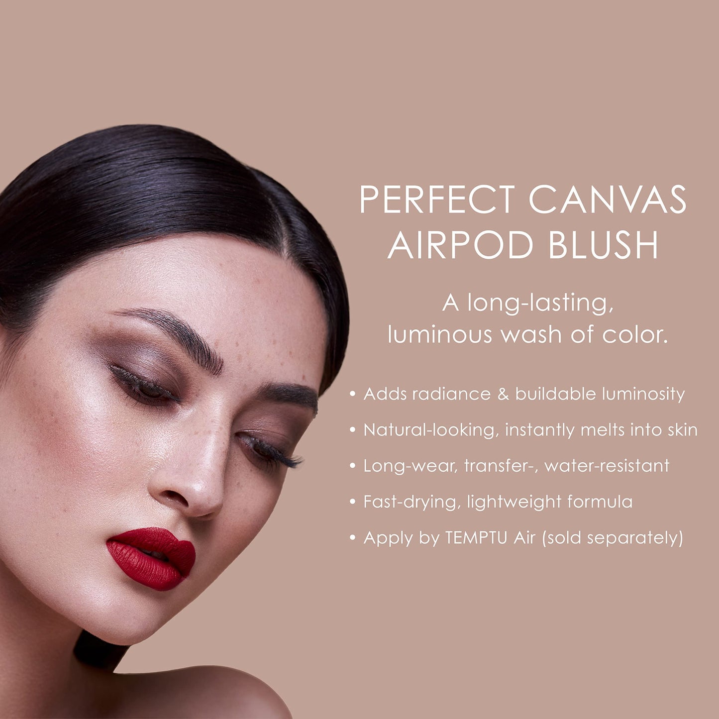 Temptu Perfect Canvas Airpod Blush, Pale Pink