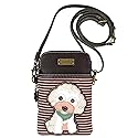 Chala Poodle Cellphone Crossbody Handbag - Poodle Mom