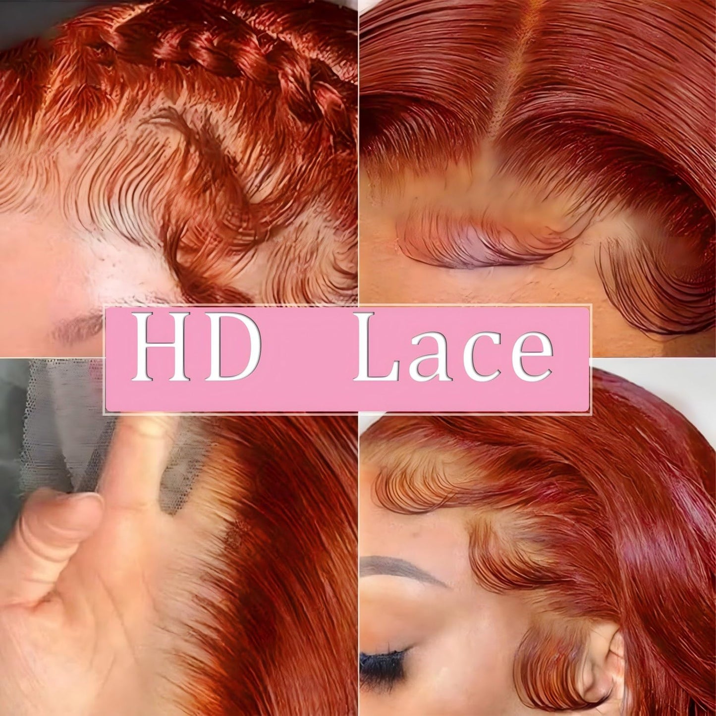 QZOQZO Reddish Brown Lace Front Wig Human Hair Body Wave Lace Front Wigs Human Hair 13x6 Pre Plucked 33# Colored Red Wig 180% Density Glueless Wigs Beauty and Personal Care QZOQZO