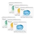 Pears Variety 6 Pack - Pure and Gentle Bar Soap with Glycerin - Includes Lemon Flower, Mint Extracts, and Amber - Soap Bar for Women and Men - 6 pc