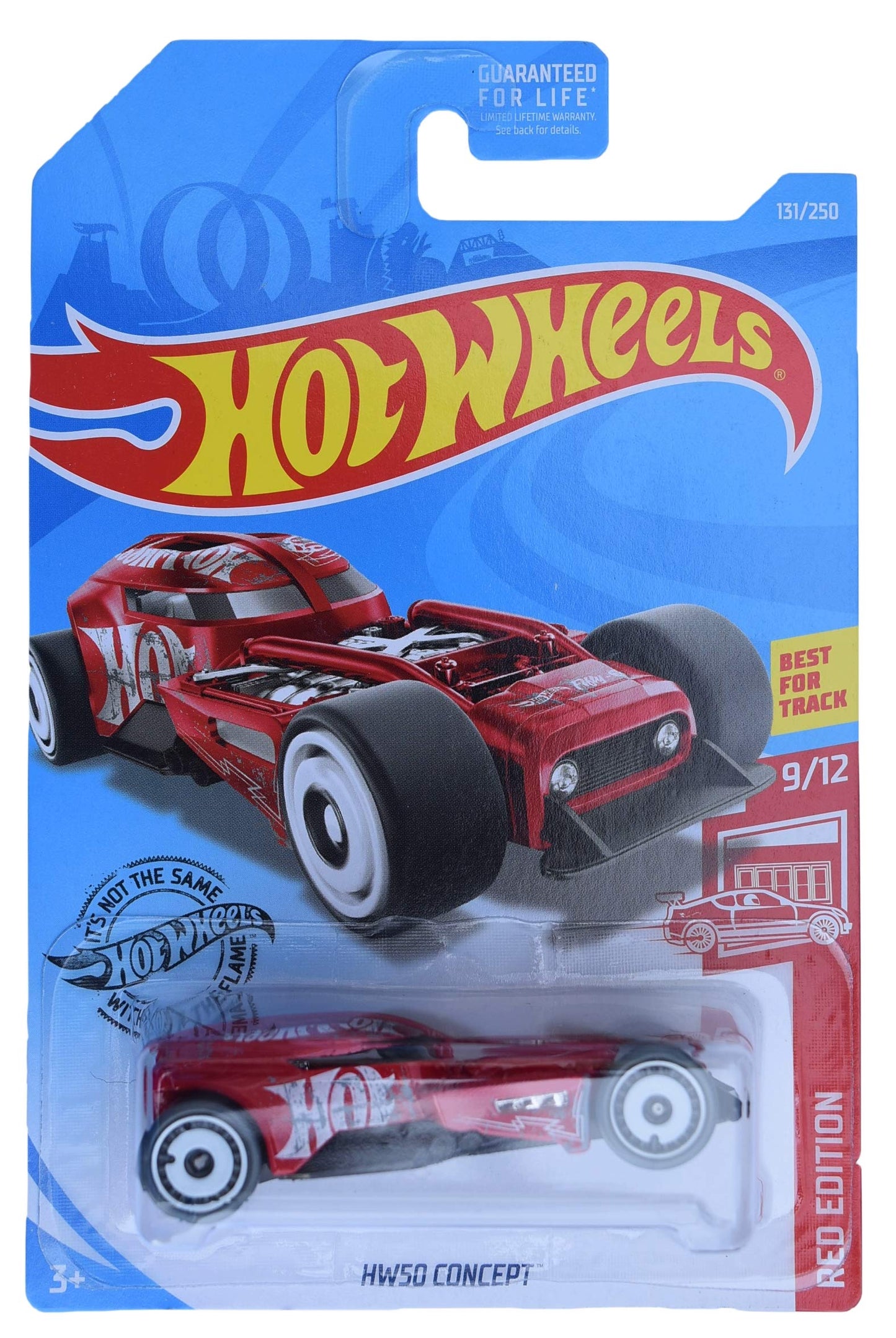 Hot Wheels Red Edition Series 9/12 HW50 Concept 131/250, red