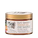 Maui Moisture Curl Quench + Coconut Oil Hydrating Curl Cream Smoothie, Curly Hair Styling Cream with Coconut Oil & Papaya Butter Helps Tame Frizz