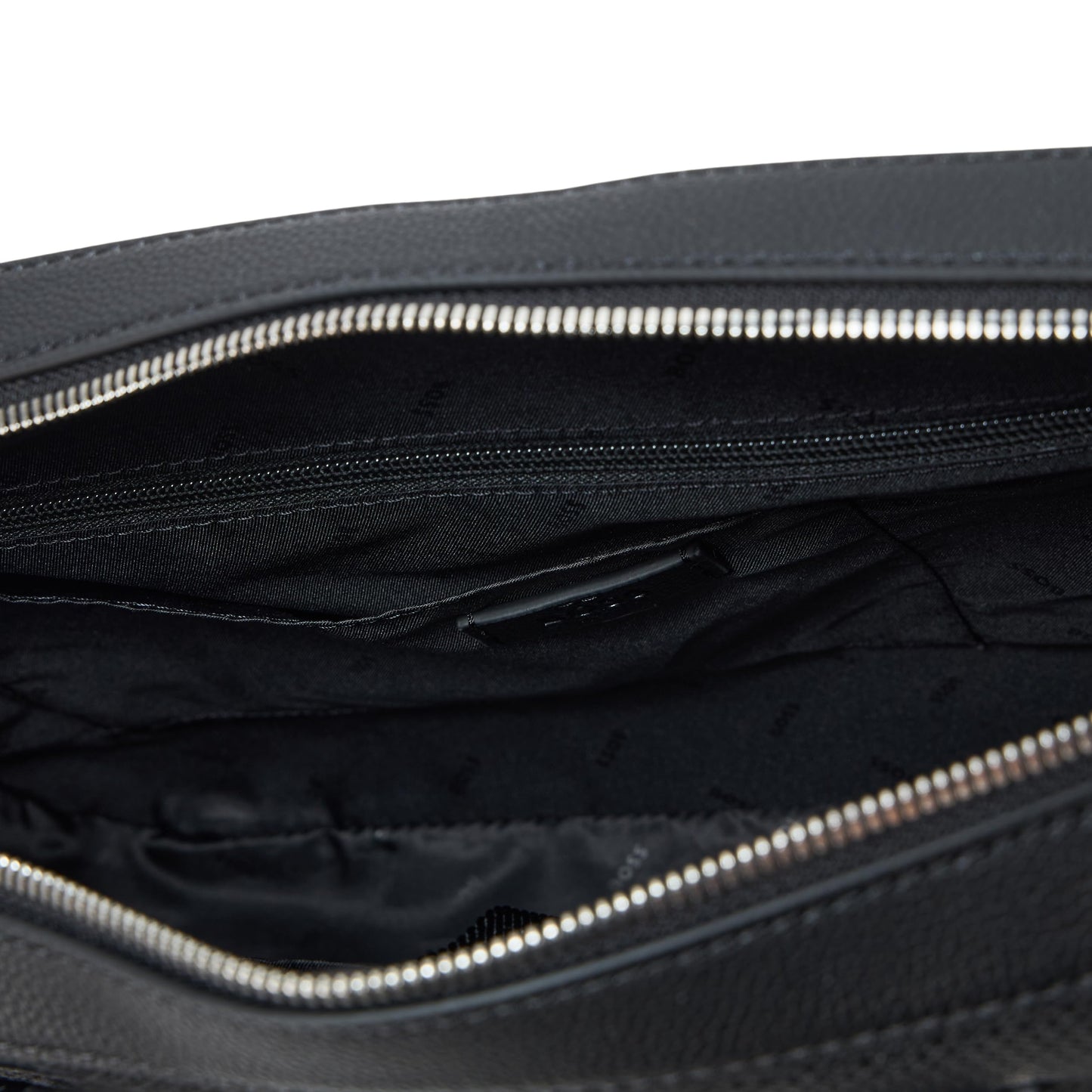 BOSS, Ray Friendly Leather Small Brief Case, Catfish Black, One Size