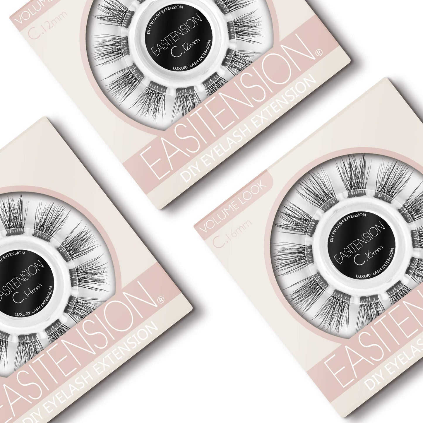 Self Adhesive Eyelashes 156 PCS EASITENSION DIY Eyelash Extension, 7D Effect Individual Melt Flare Lash Cluster Natural Lashes Set, Home Eyelash Beauty and Personal Care EASITENSION