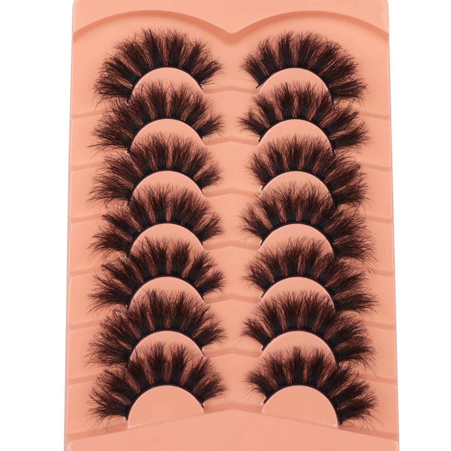 Fluff Mink Lashes Wispy False Eyelashes 18mm Thick Volume Faux Mink Lashes 7 Pairs Curly Fake Eyelashes Multipack by TOOCHUNAG Beauty and Personal Care TOOCHUNAG