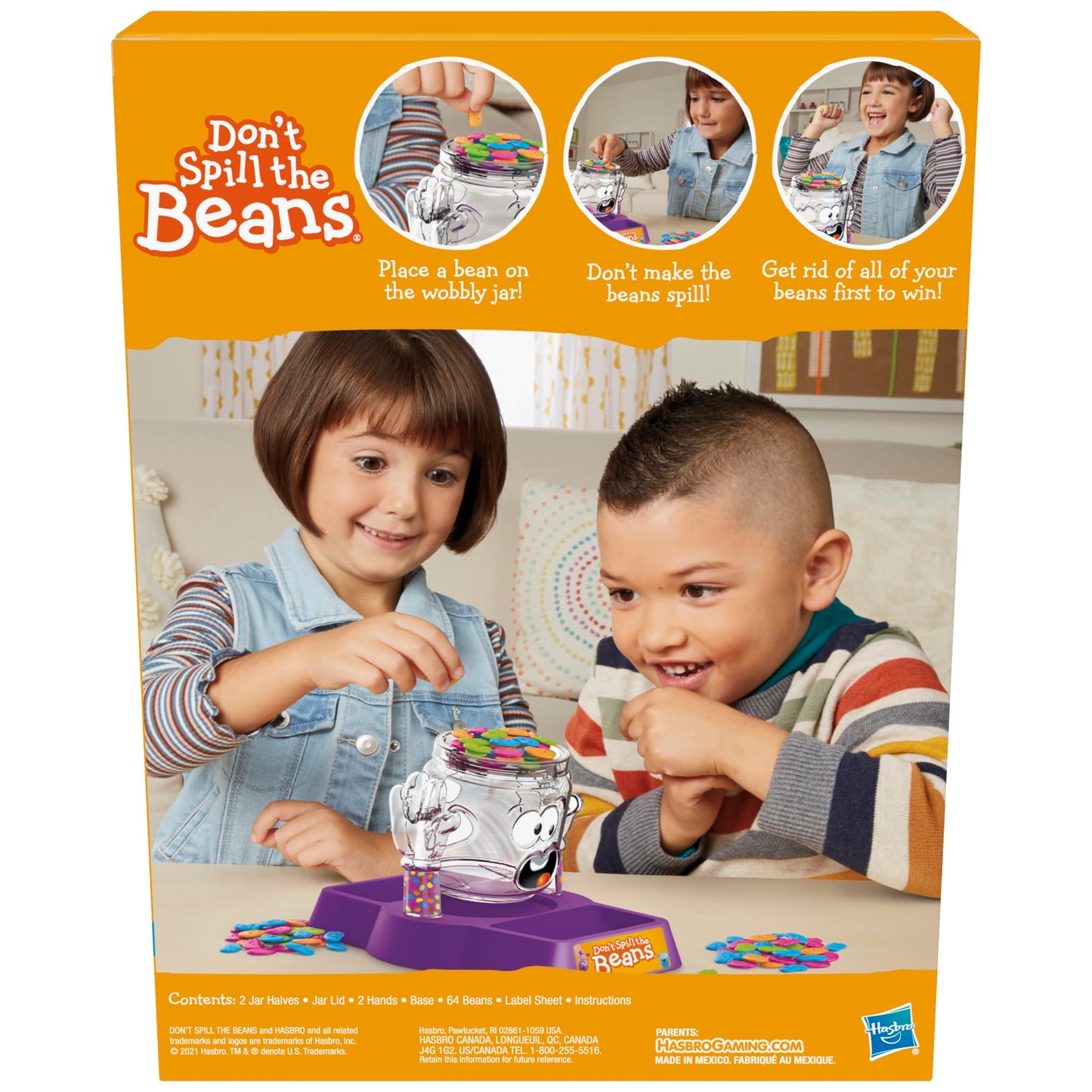 Hasbro Gaming Don't Spill The Beans Game for Kids, Easy and Fun Balancing Game for Children Ages 3 and Up, Preschool Games for 2 Players, Kids Board…