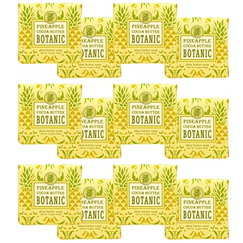 Greenwich Bay Mini Botanical Soap Bars - 12 Pack 1.9 oz Each - Individually Wrapped Guest Soaps for Airbnb, Spa, Travel, Bath - Travel Size Bar Soap