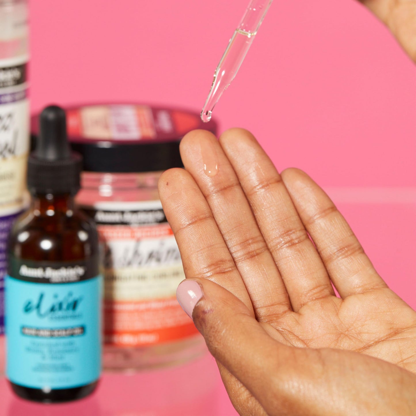 Aunt Jackie's Elixir Essentials Hair & Scalp Oil Enriched with Biotin, Rosemary & Mint, Nourishes, Thickens & Supports Hair Growth, 2 oz