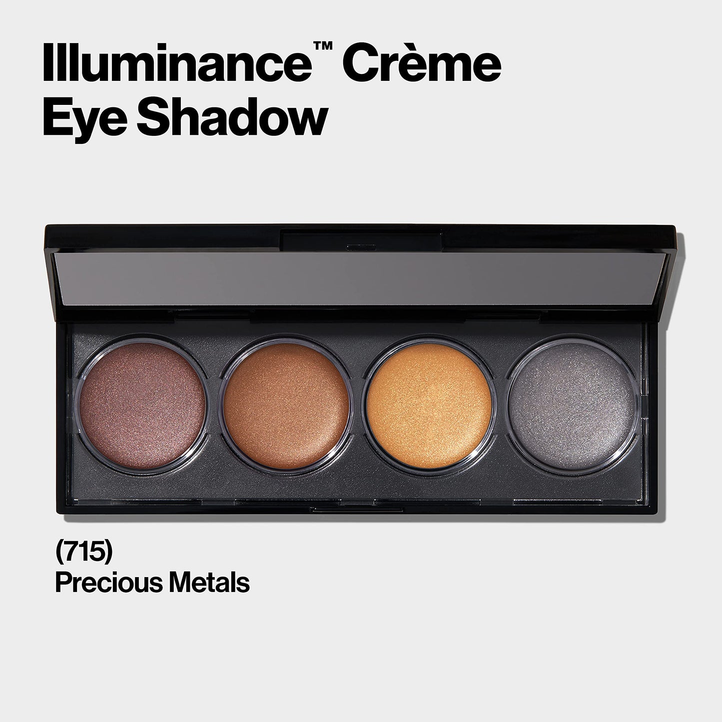 Revlon Crème Eyeshadow Palette, Illuminance Eye Makeup with Crease- Resistant Ingredients, Creamy Pigmented in Blendable Matte & Shimmer Finishes, 715