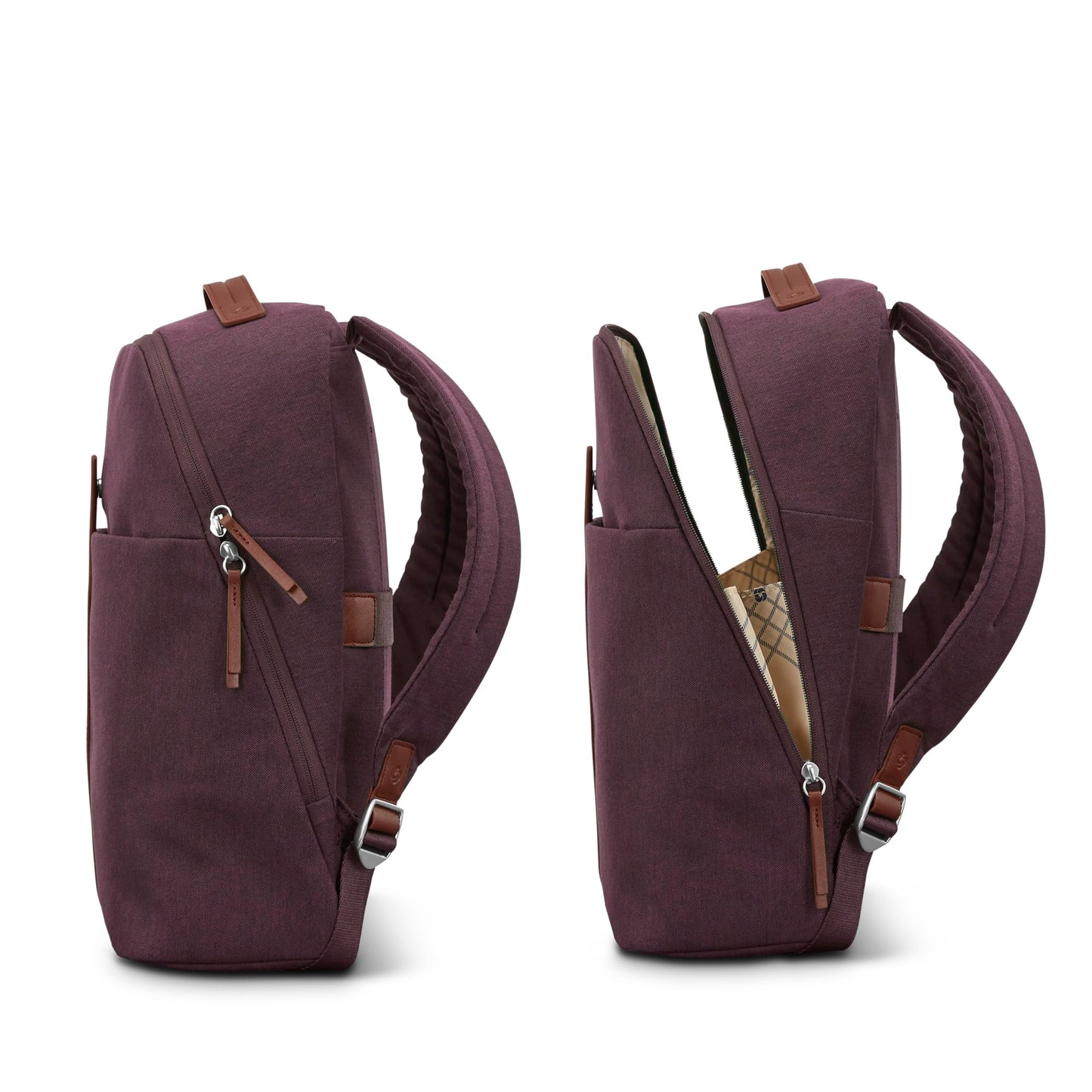 Samsonite Virtuosa Carry-On Travel Backpack with Padded Laptop Sleeve, Merlot