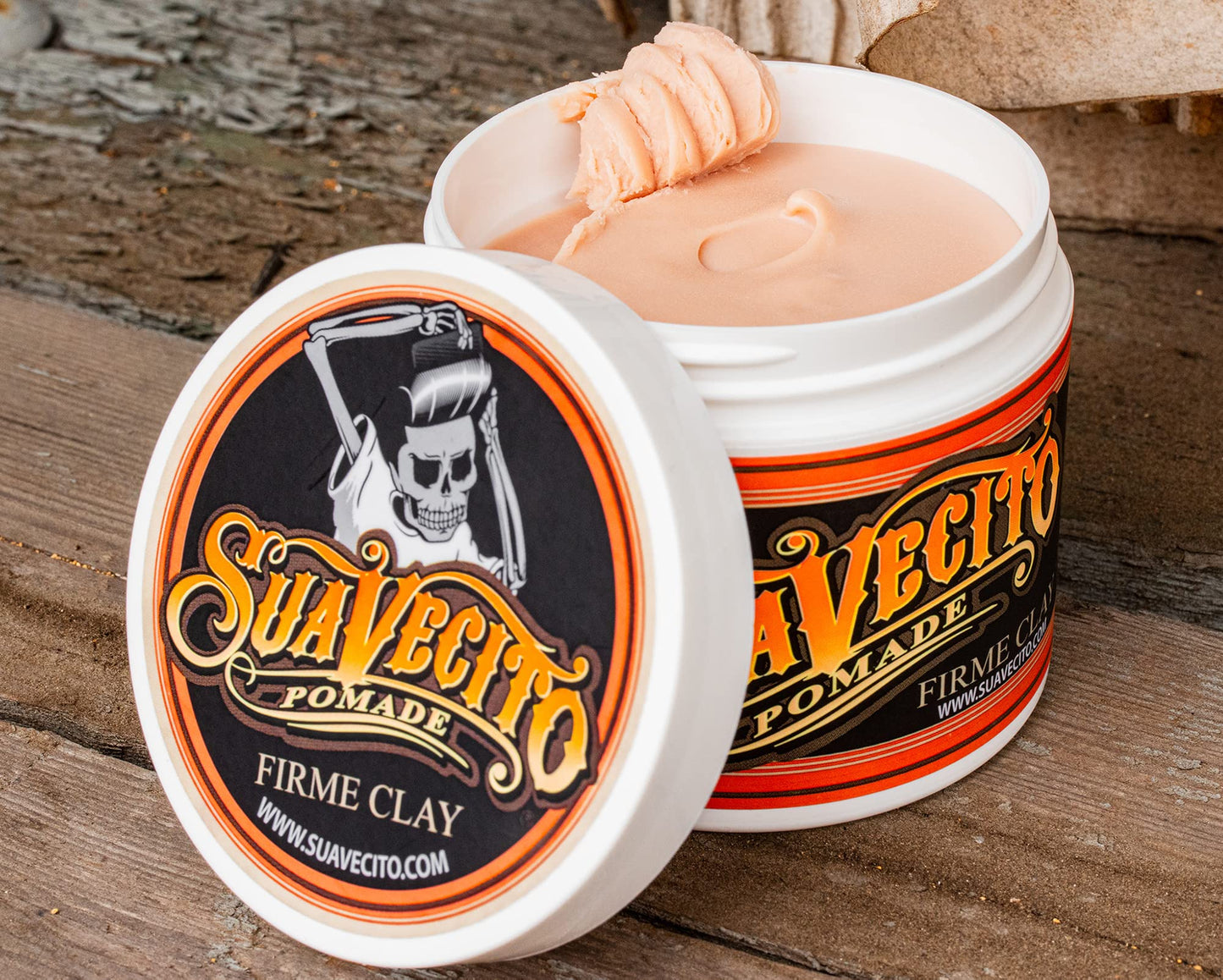Suavecito Pomade Firme Clay 5 oz, 1 Pack - Strong Hold - Low Shine Matte Clay Pomade For Natural Texture Hairstyles For Men