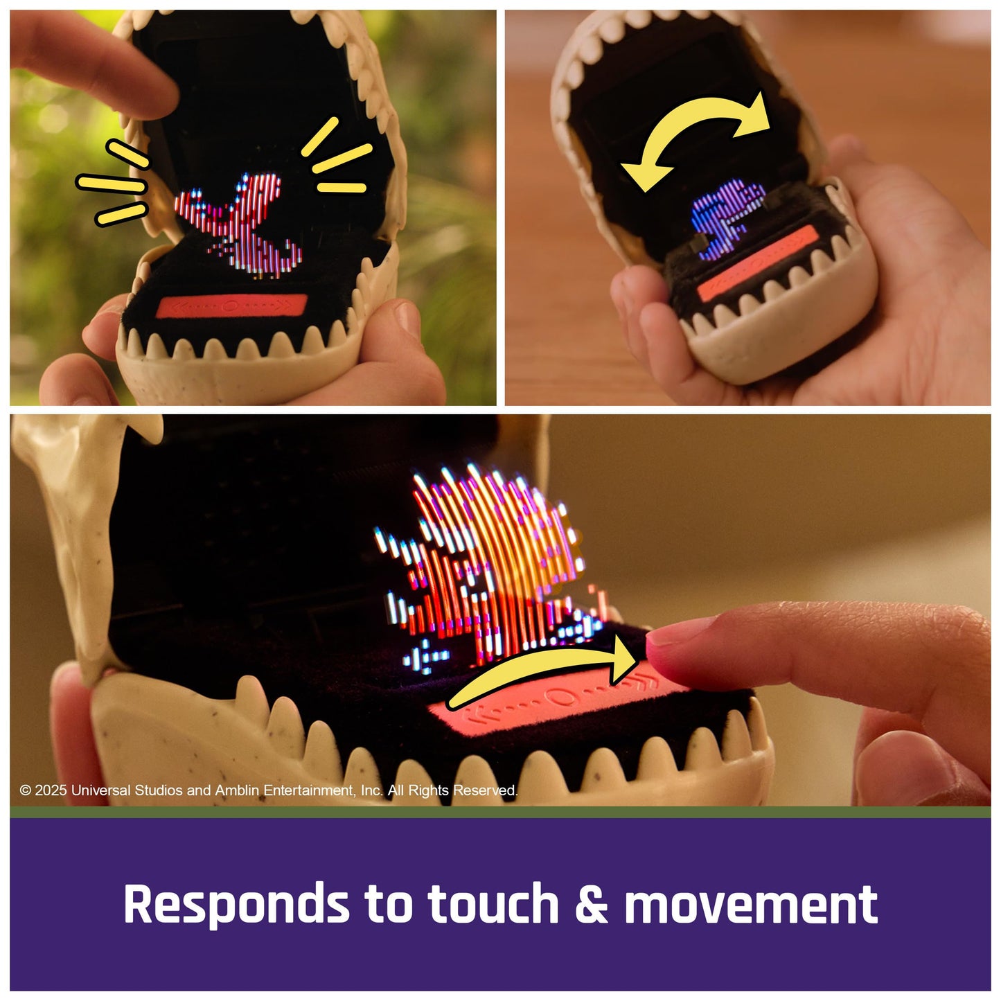 Bitzee, Jurassic World Interactive Dinosaur Toy with 25 Dinosaurs Inside, Reacts to Touch, Pods Connect & Interact, Digital Pet Kids Toys for Ages 5…