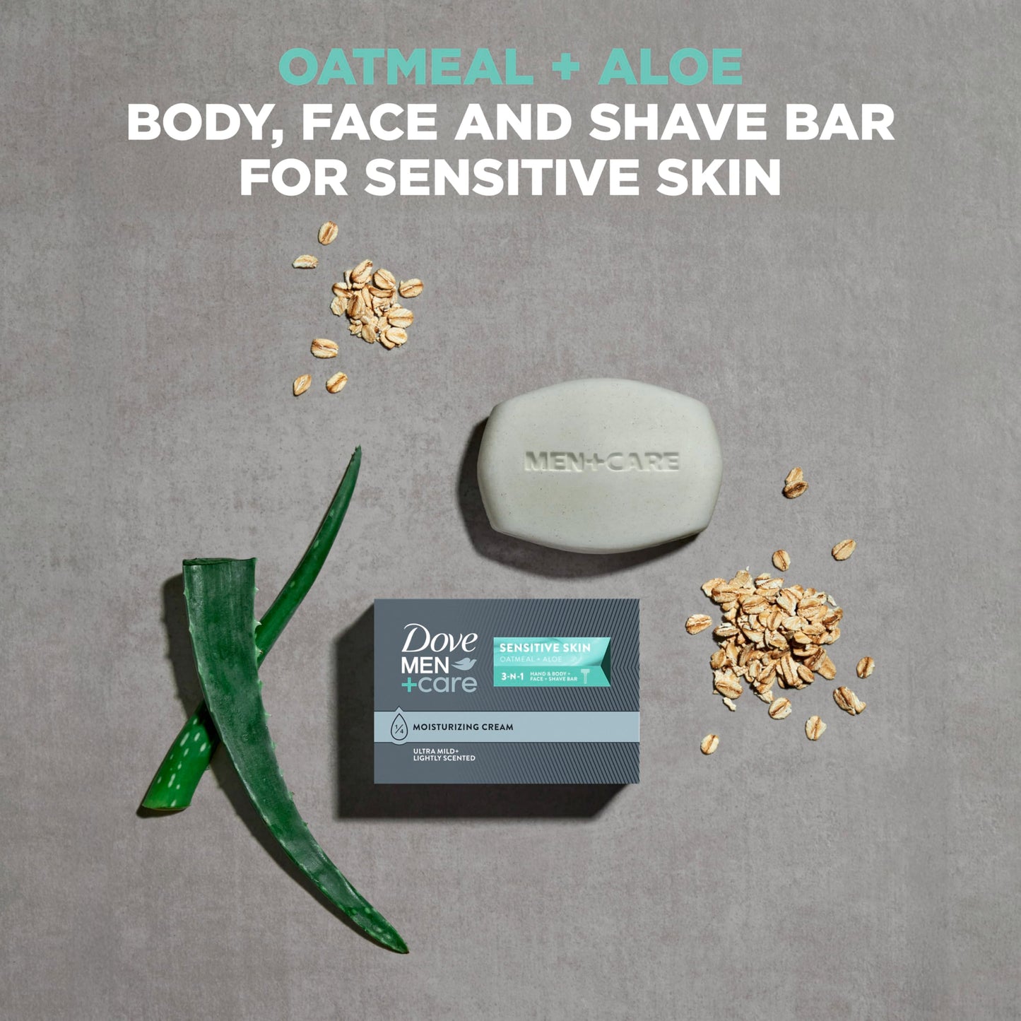 DOVE MEN + CARE Hand & Body Face + Shave Bar Sensitive Skin 6 Count for sensitive skin 3.75 oz Beauty & Personal Care DOVE MEN + CARE