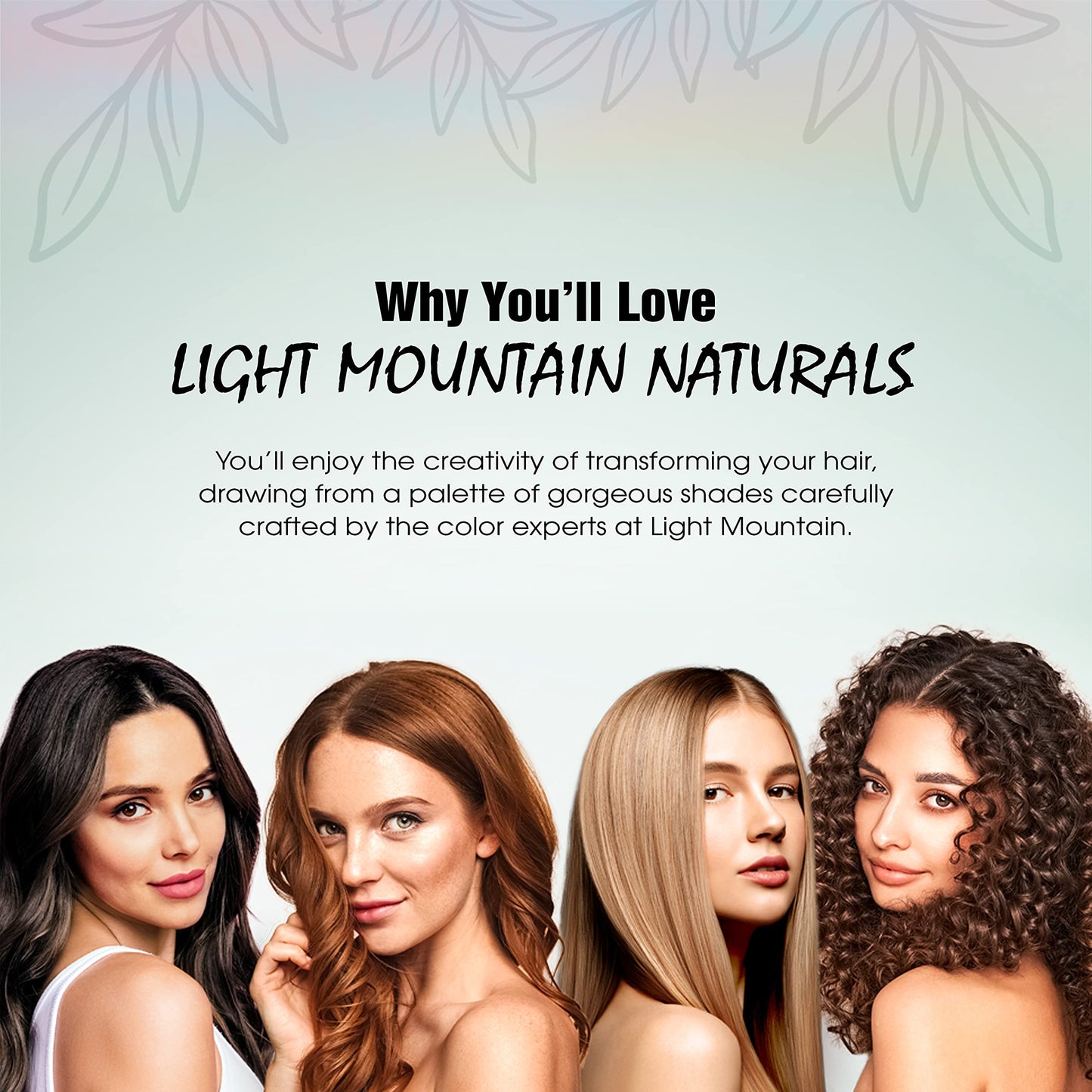 Light Mountain Henna Hair Color & Conditioner - Mahogany Hair Dye for Men/Women, Organic Henna Leaf Powder and Botanicals, Chemical-Free