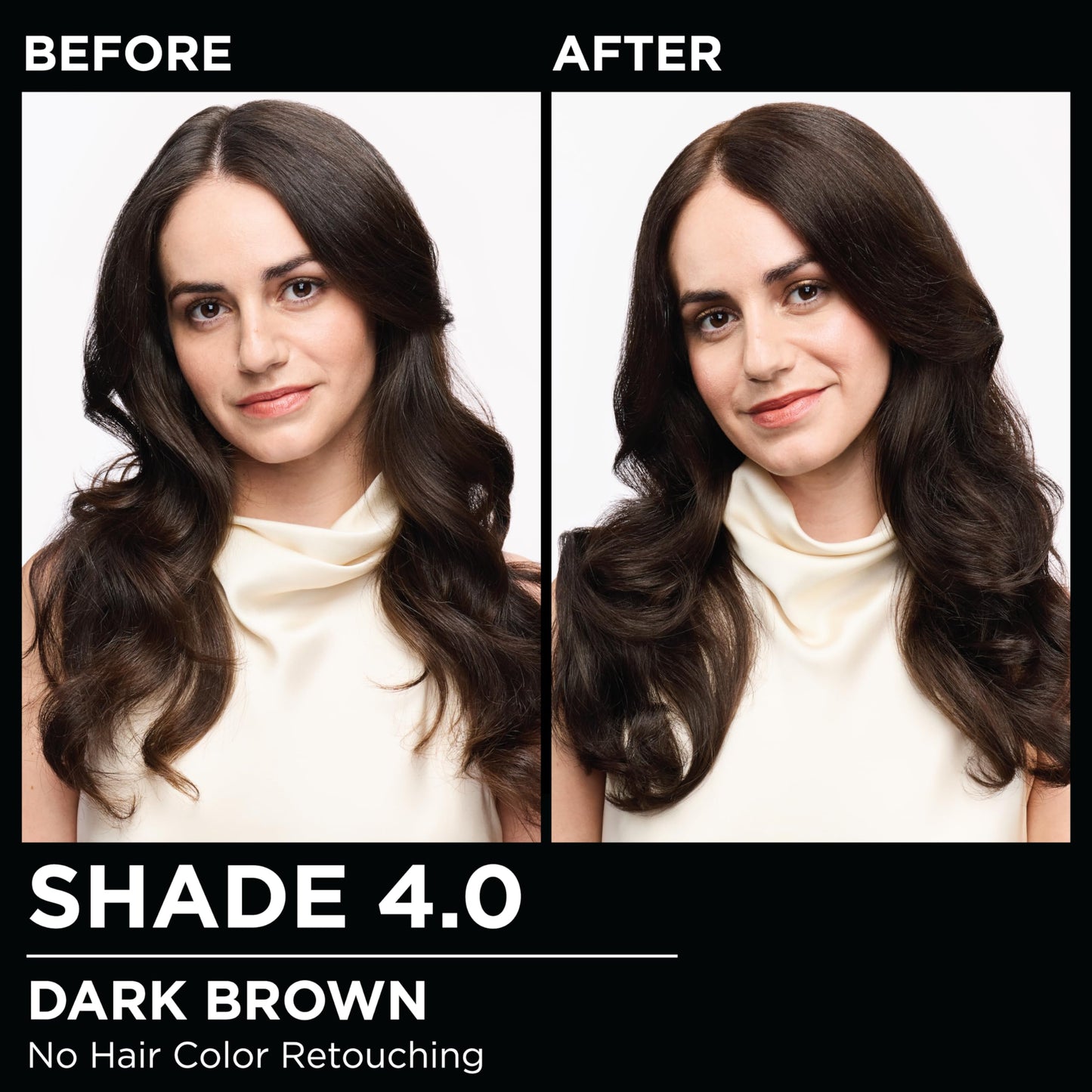 Garnier Olia Hair Color, Ammonia-Free Permanent Hair Dye, Oil-Powered Formula for 100% Gray Coverage and 3x Shinier Hair, Vegan & Cruelty Free, 4.0