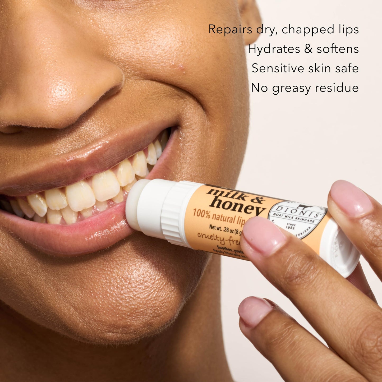 Dionis Goat Milk Jumbo Lip Balm - Moisturizing for Dry, Chapped, Lips, Conditioning with Beeswax, Shea Butter, Coconut Oil - Warm & Sweet 0.28oz (Pack Beauty and Personal Care Dionis