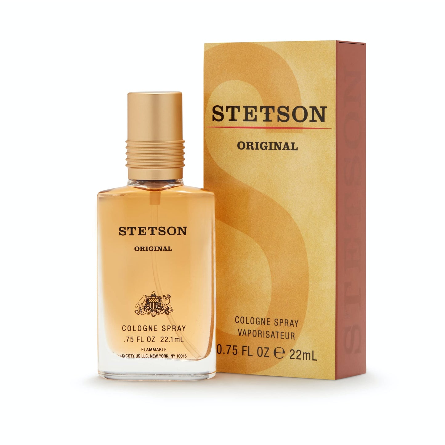 STETSON Original Cologne for Men | Classic Woody Scent with Citrus, Patchouli & Tonka Bean Notes | 0.75 fl oz