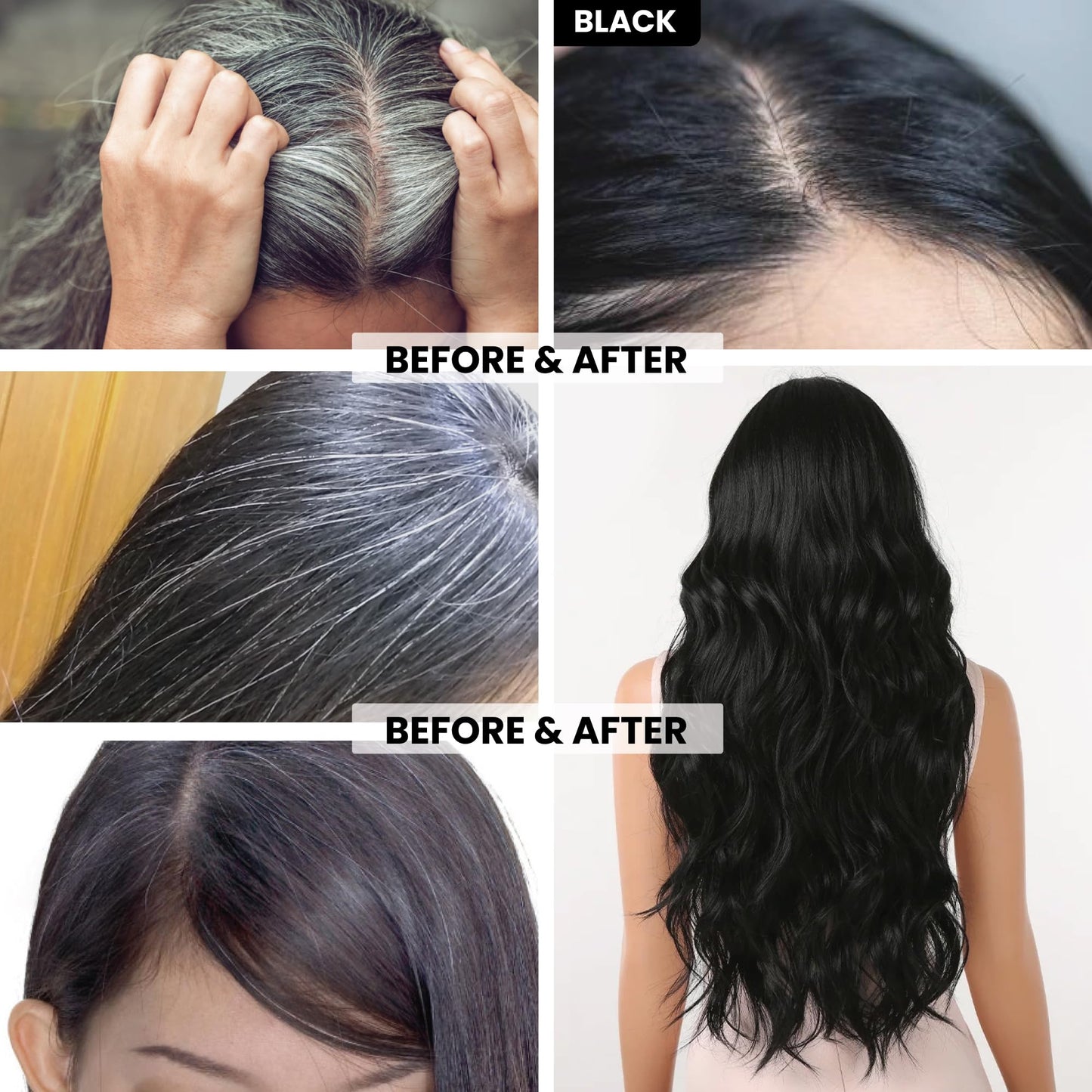 VIP 3 in 1 Hair Color Shampoo (180 ml / 6.08 fl oz)