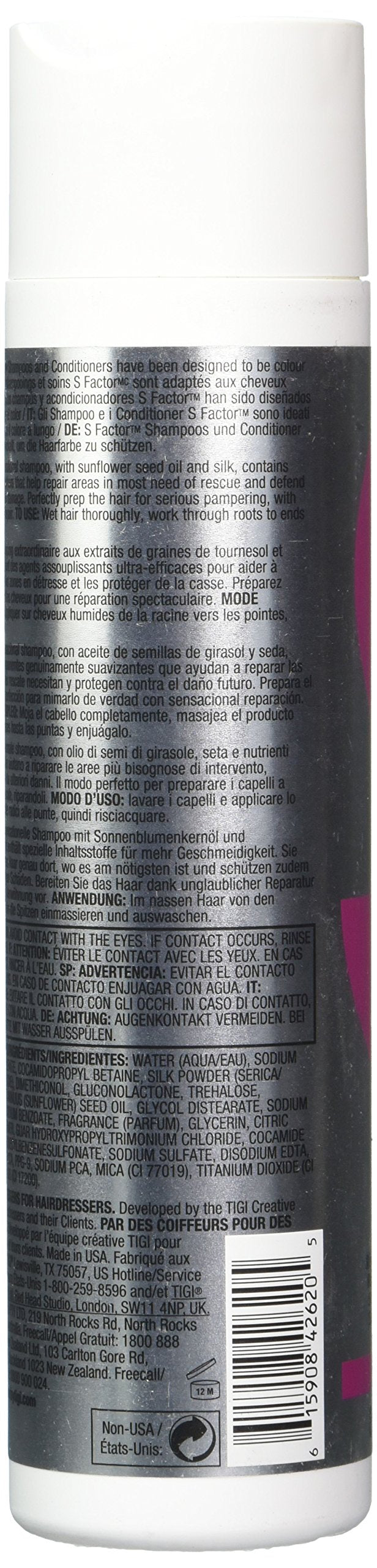 S Factor Tigi Serious Shampoo, 8.45 Ounce