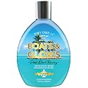 Tan Asz U Boats & Glows Tanning Lotion, Posh Dark Indoor/Outdoor Double Dip Bronzer with Aloe Juice Base, Peptides, Ceramides & Hyaluronic Acid, 13.5