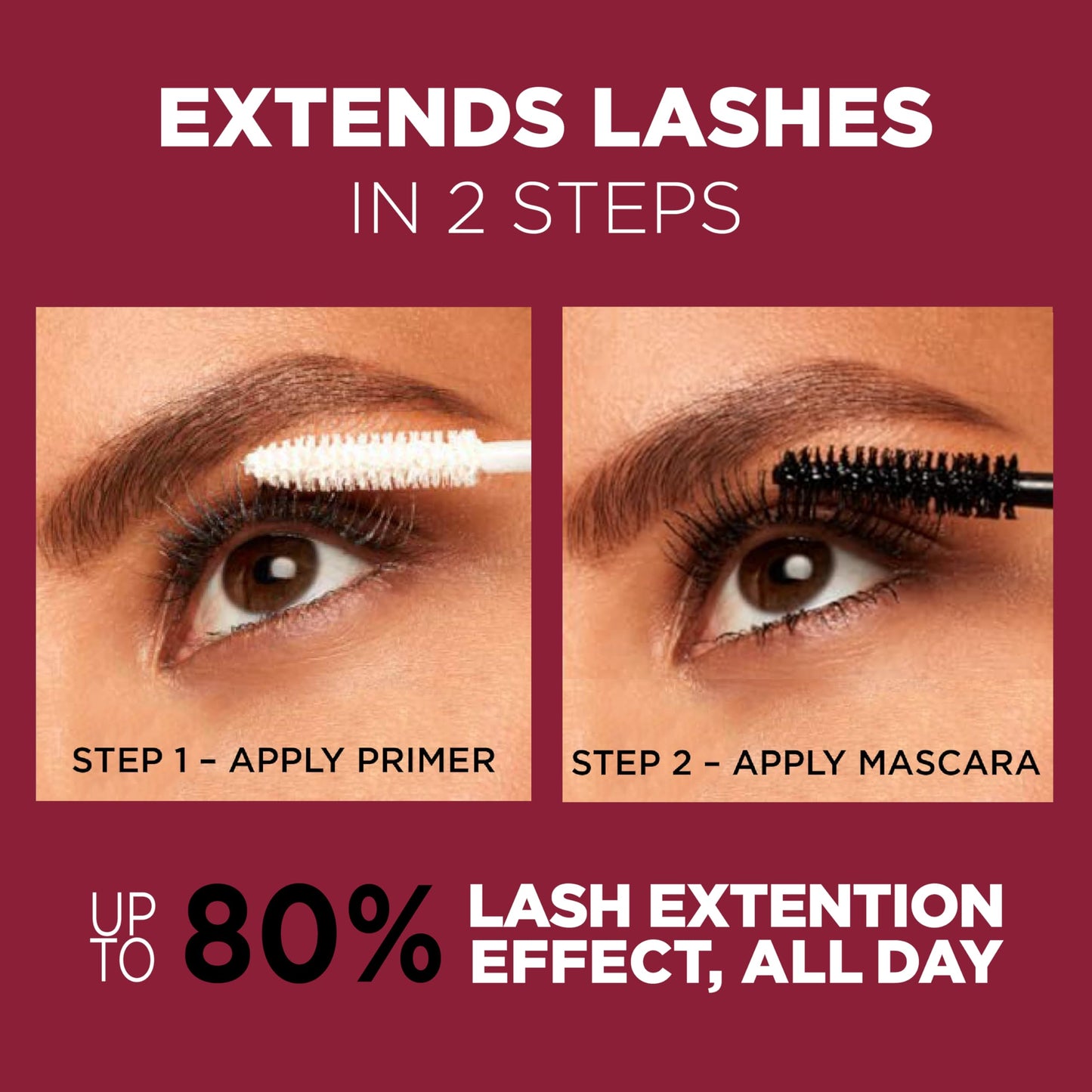 L'Oreal Paris Double Extend Beauty Tubes Mascara, Black, 0.33 Ounces