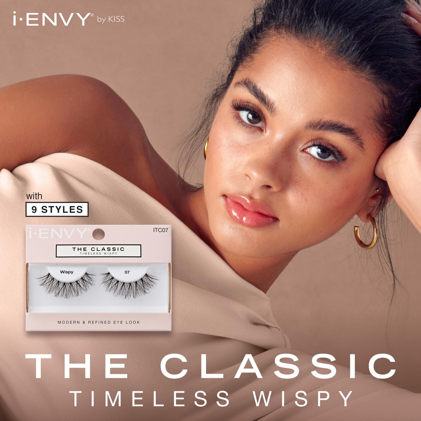 i-ENVY The Classic - Timeless Wispy Lash Extension, Modern & Redefined Eye Look, Lightweight Undetectable Clear Band for Natural Look (07)
