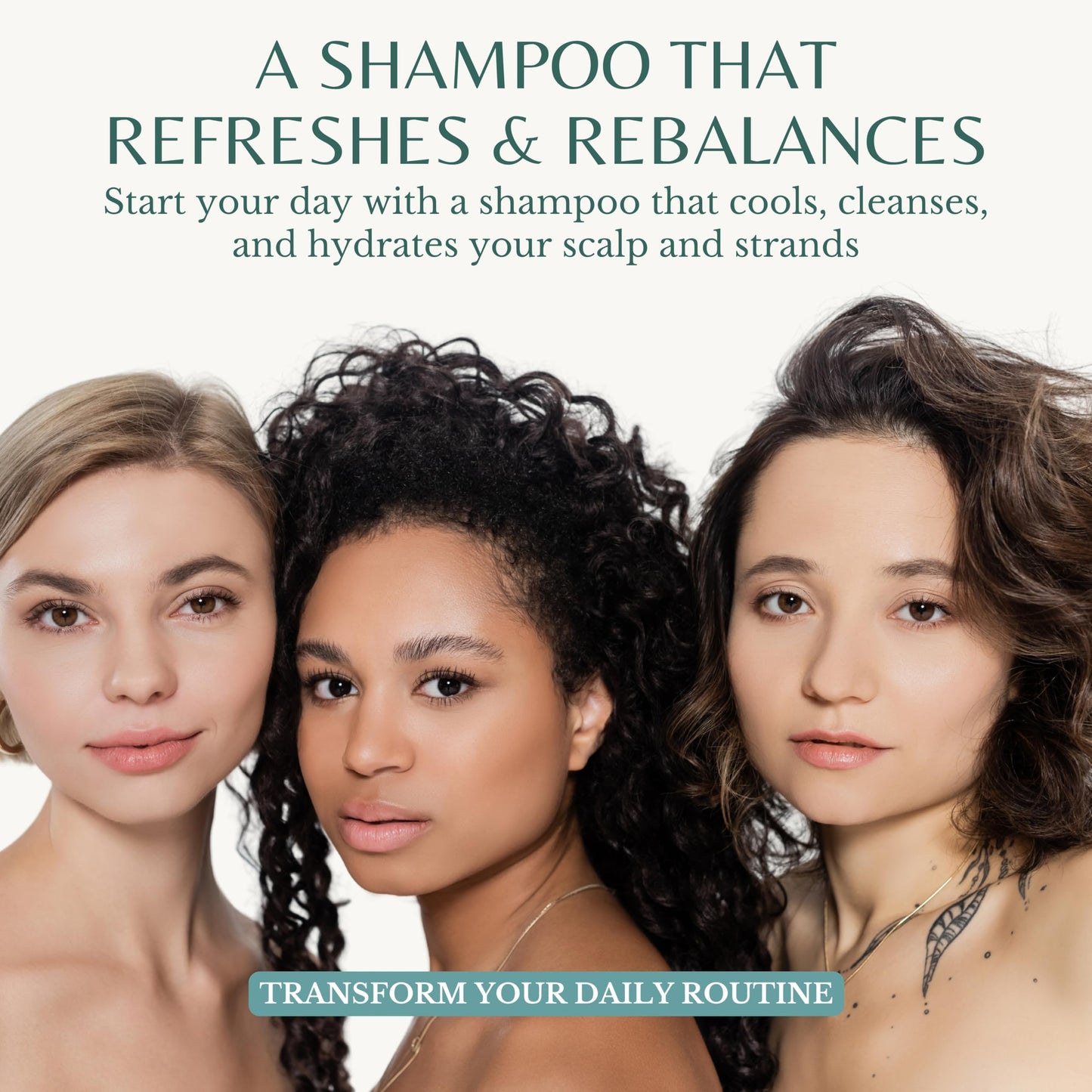 Peppermint Shampoo with Castor Oil & Biotin, Soothes Dry, Itchy Scalp, Strengthens Hair, Reduces Thinning & Hair Loss, Promotes Growth, Adds Volume