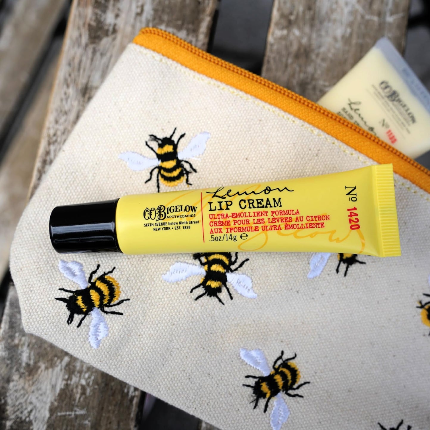 C.O. Bigelow Lemon Lip Cream Tubes, Pack of 3 Lemon Lip Balms with Shea Butter, Bulk Lip Balm Set, 0.5 oz