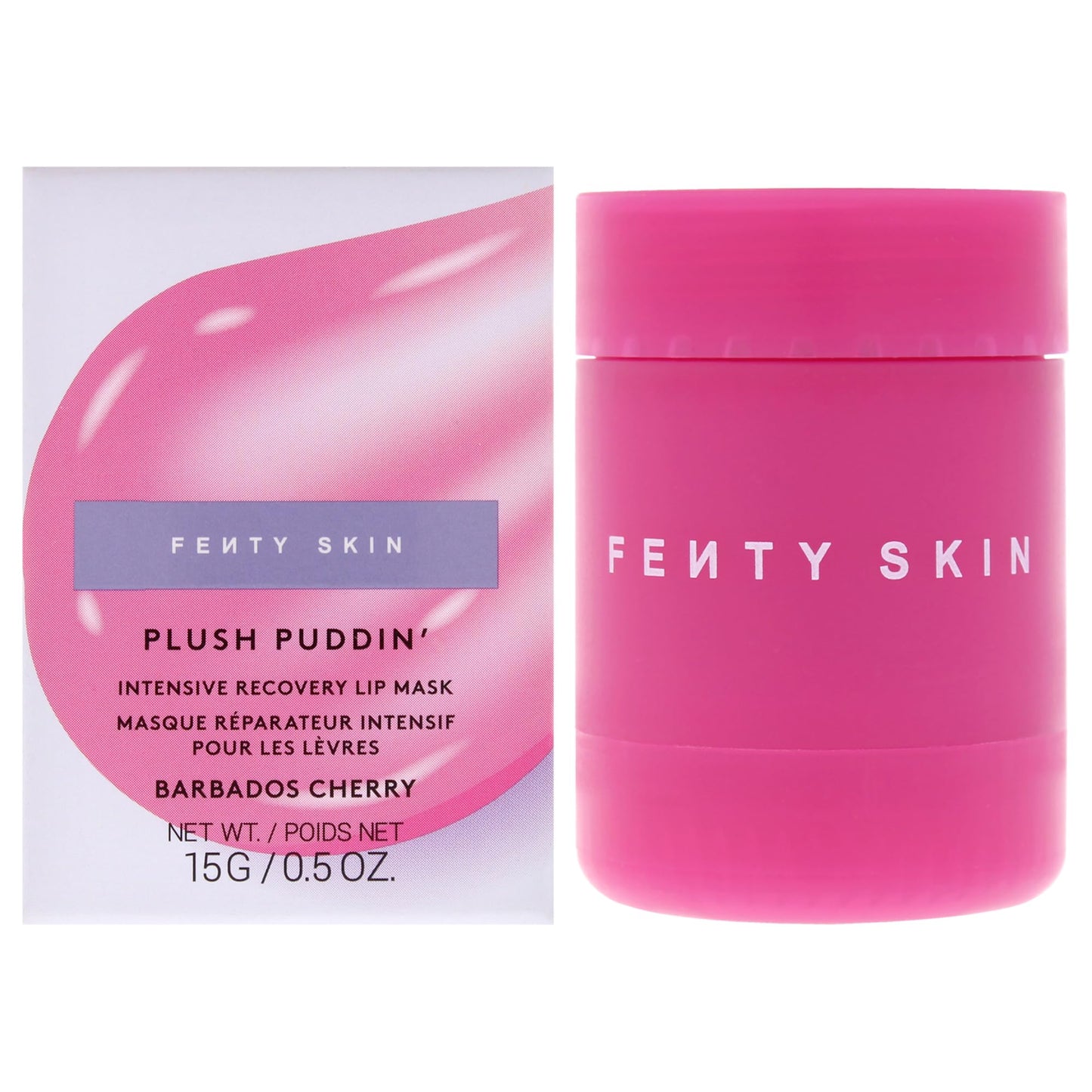 Plush Puddin Intensive Recovery Lip Mask - Barbados Cherry by Fenty Beauty for Women - 0.5 oz Lip Mask