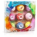 Happy Day Fizzers Aromatherapy 9 Pcs Large Bath Bomb Gift Set for Women - Relaxing Aromatherapy Home Spa Birthday Christmas Gifts for Mom (Happy Day…