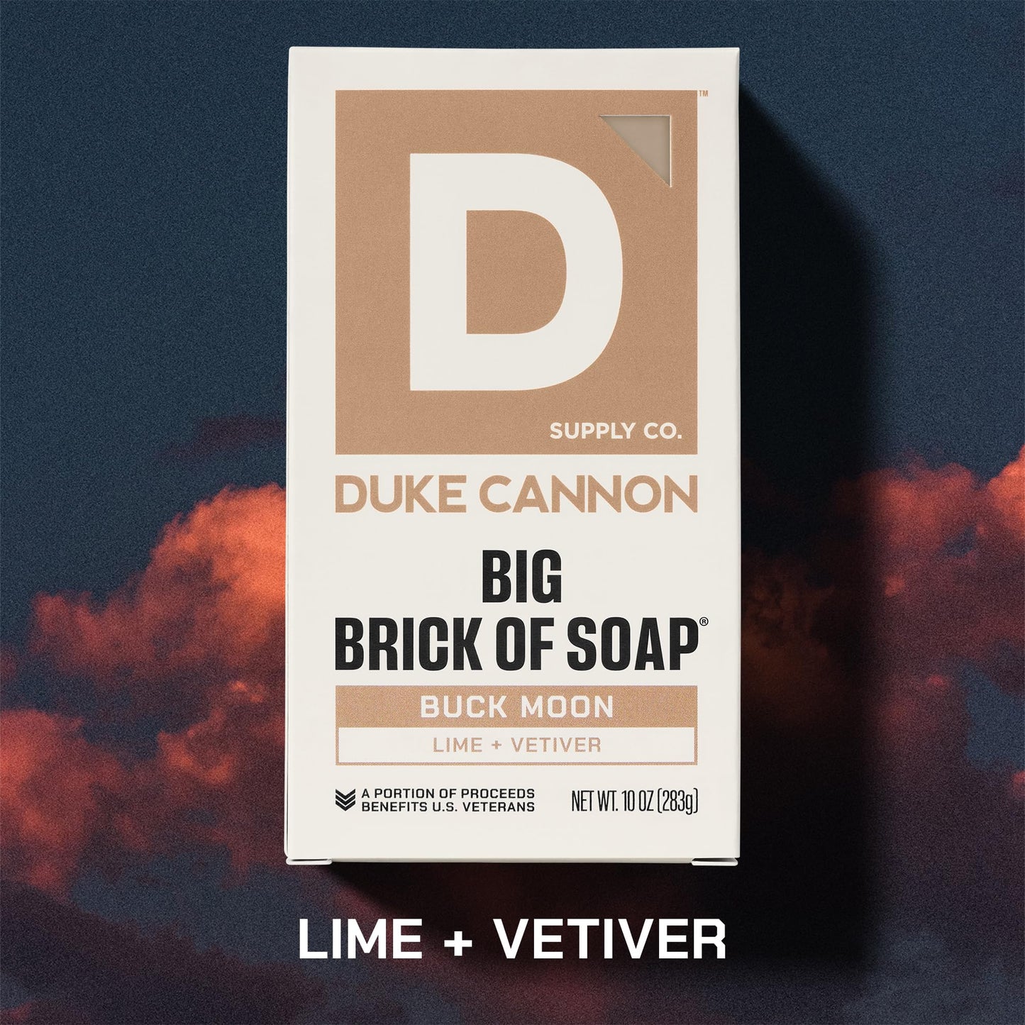 Duke Cannon Supply Co. Extra Large Bar Soap - Men's Natural Soap with Masculine Scents - Lime + Vetiver - Made in the USA with Domestic & Globally