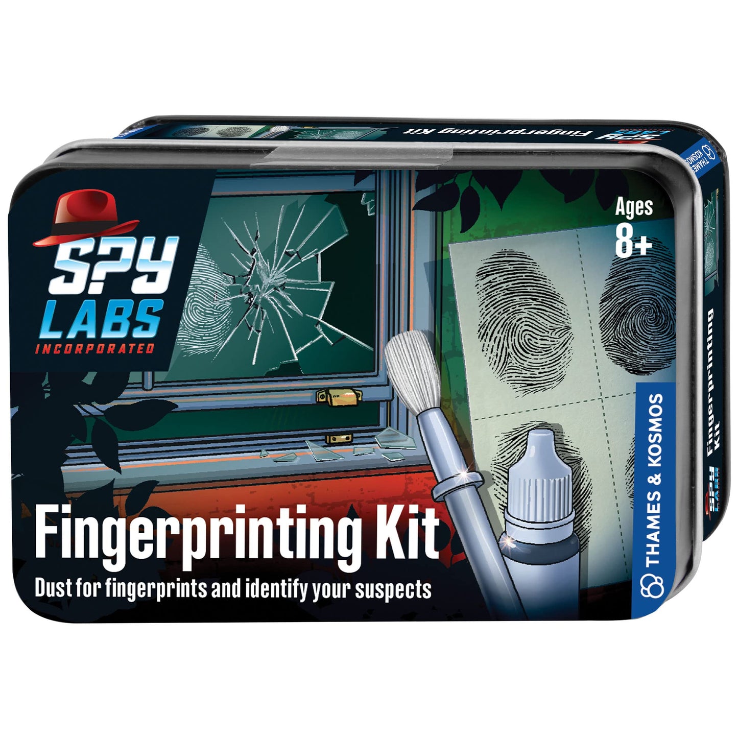 Thames & Kosmos Spy Labs Inc Fingerprinting Kit – Identify, Collect & Analyze Fingerprints with Detective Tools for Young Investigators