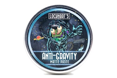 Lockhart’s Authentic Anti-Gravity Matte Hair Paste - Handcrafted Clay Pomade for Men - High Texture, Low Shine - Made With Cucumber & Rosemary Extract