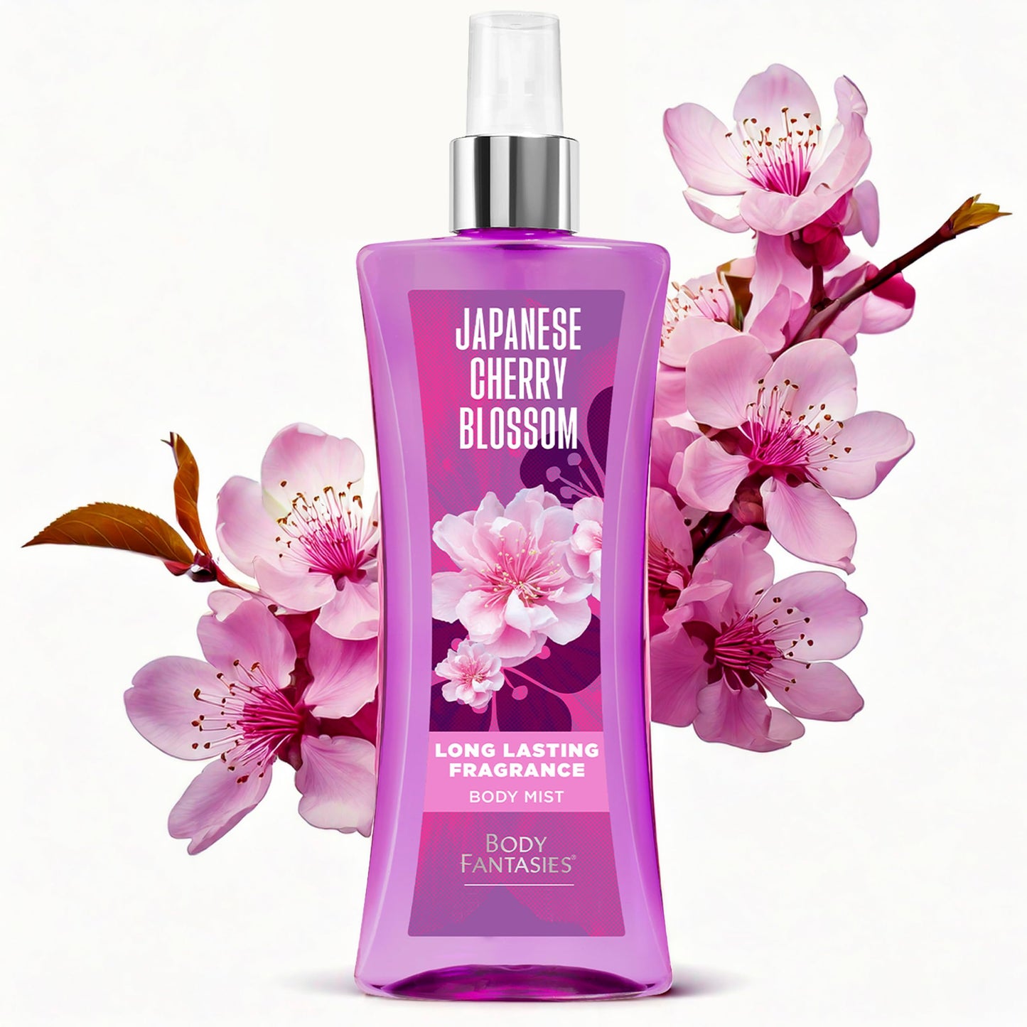 Body Fantasies Signature Fragrance Body Spray, Japanese Cherry Blossom, 8 Fluid Ounce
