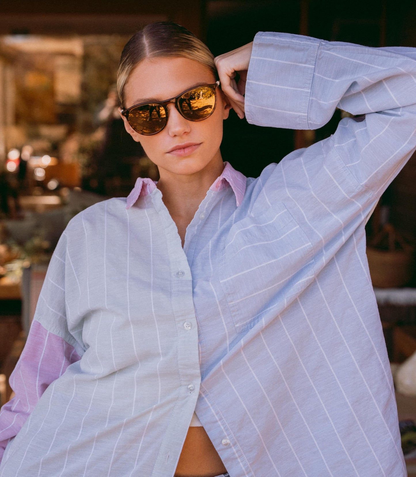 Revo Sunglasses Sage: Polarized Lens with Handmade Eco-Acetate Round Tortoise Frame with Terra Lens