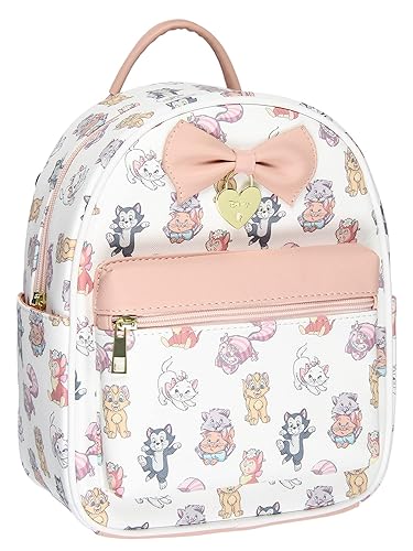 Disney Cats Saffiano Faux Leather Tote Bag Mini Backpack