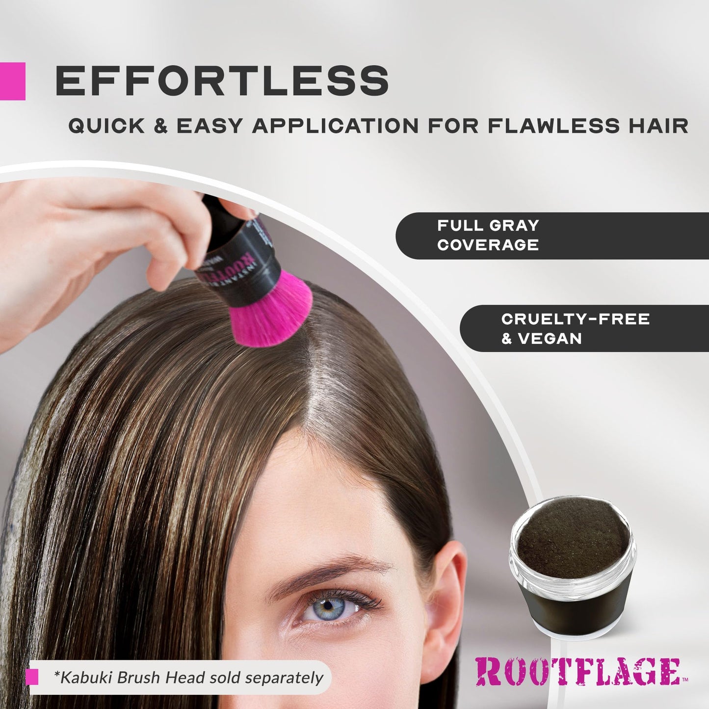 Rootflage Temporary Root Touch Up Refill (08 Brown/Black)