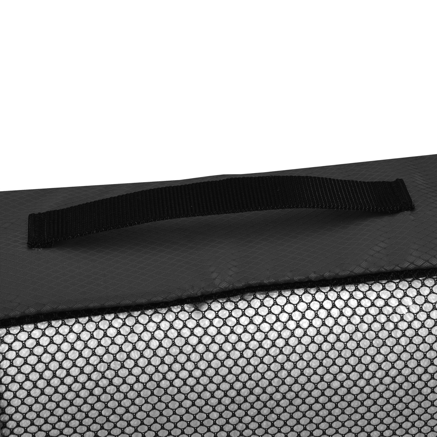 Amazon Basics Lightweight Packing Cubes Travel Organizer Set with Double Zipper, Mesh Top, Durable Polyester, Medium, 4 Piece, Black