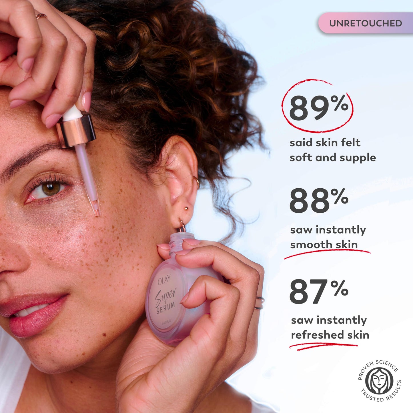 Olay Super Serum Trial Size - Niacinamide, Vitamin C & E, Collagen Peptide, AHA - 5-in-1 Skin Care Benefits - Healthy Glow, Brightening, Hydrating